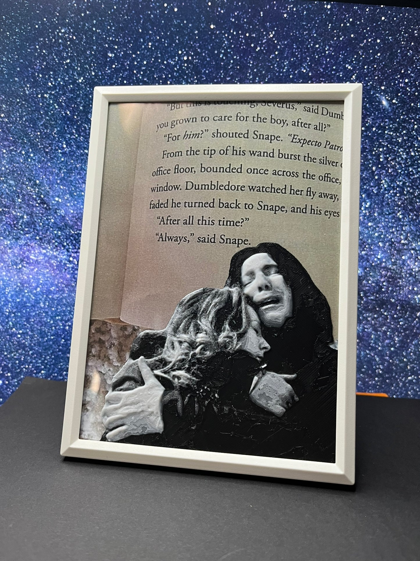 Quadro "Always" 3D Severus Piton - Harry Potter